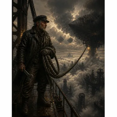 The Last Airship Dockworker of New Avalon