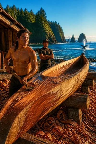 The Whale Hunt at Neah Bay