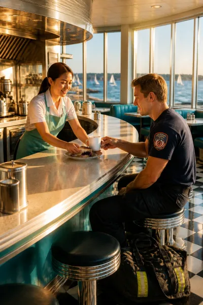 The Late-Night Shift at Harbor Diner