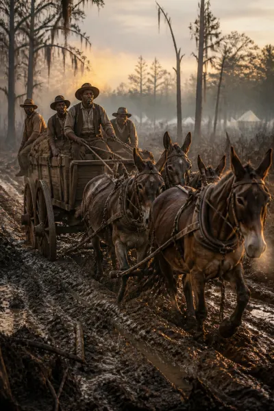 Wagon Trains in the Wilderness