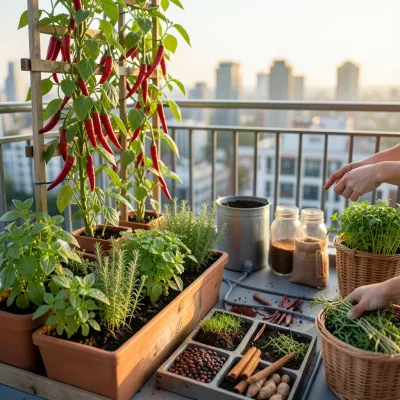 Rooftop and Balcony Spice Farming