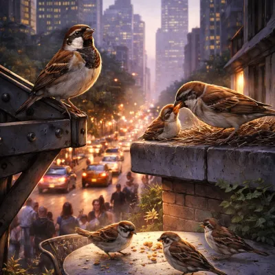 The Secret Lives of City Sparrows