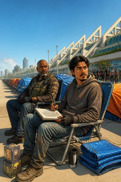 The Guy Holding Your Spot at Comic-Con