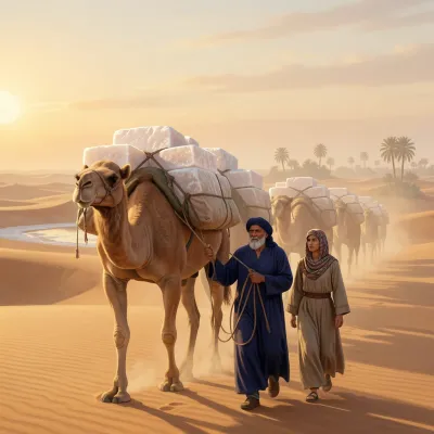 Salt Caravans of the Sahara: A Trade History