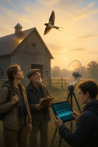 Recording the Barn Swallow's Song