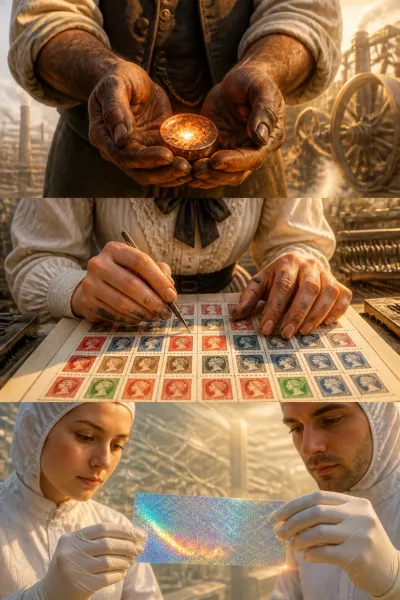 The Hands Behind Coins and Stamps