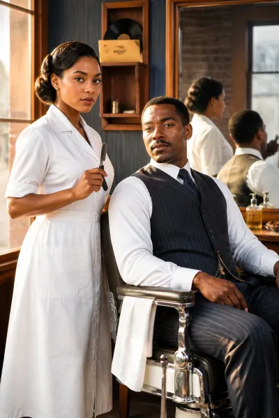 Barbershop Bonds: A 1940s Harlem Romance