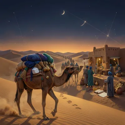Across the Sands: Trans-Saharan Trade Routes and Cultural Transmission