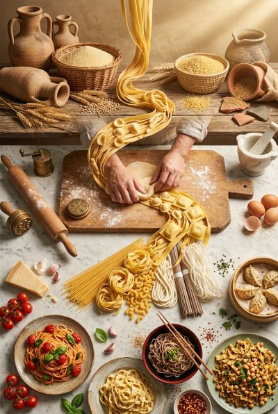 A History of Pasta and Similar Dishes