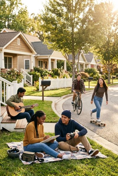 Living In Suburbia For Young People