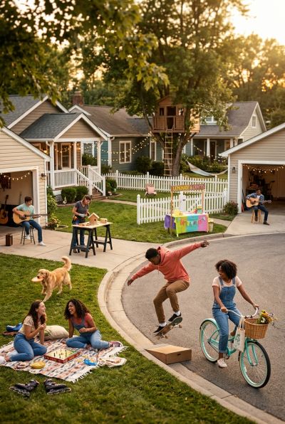 Living In Suburbia For Young People