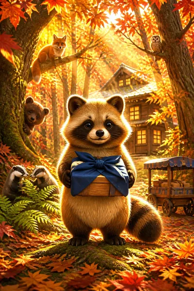 The Maple Forest Lunchbox Tanuki