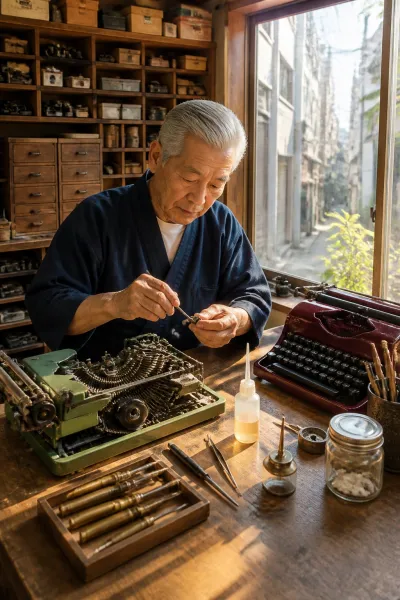 The Last Typewriter Repairman of Jimbocho